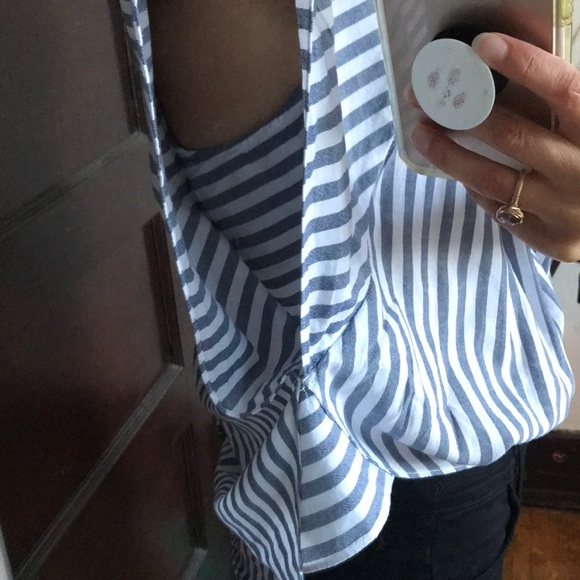 Madewell Butterfly Top in Stripe Play - Picture 6 of 6